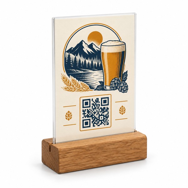 custom-wood-base-qr-table-stands